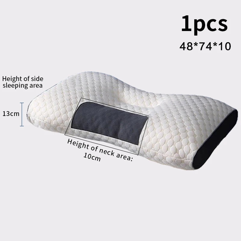 New Neck Pillow Help Sleep And Protect The Neck Cervical Orthopedic Household Soybean Fiber SPA Massage Pillow For Sleeping