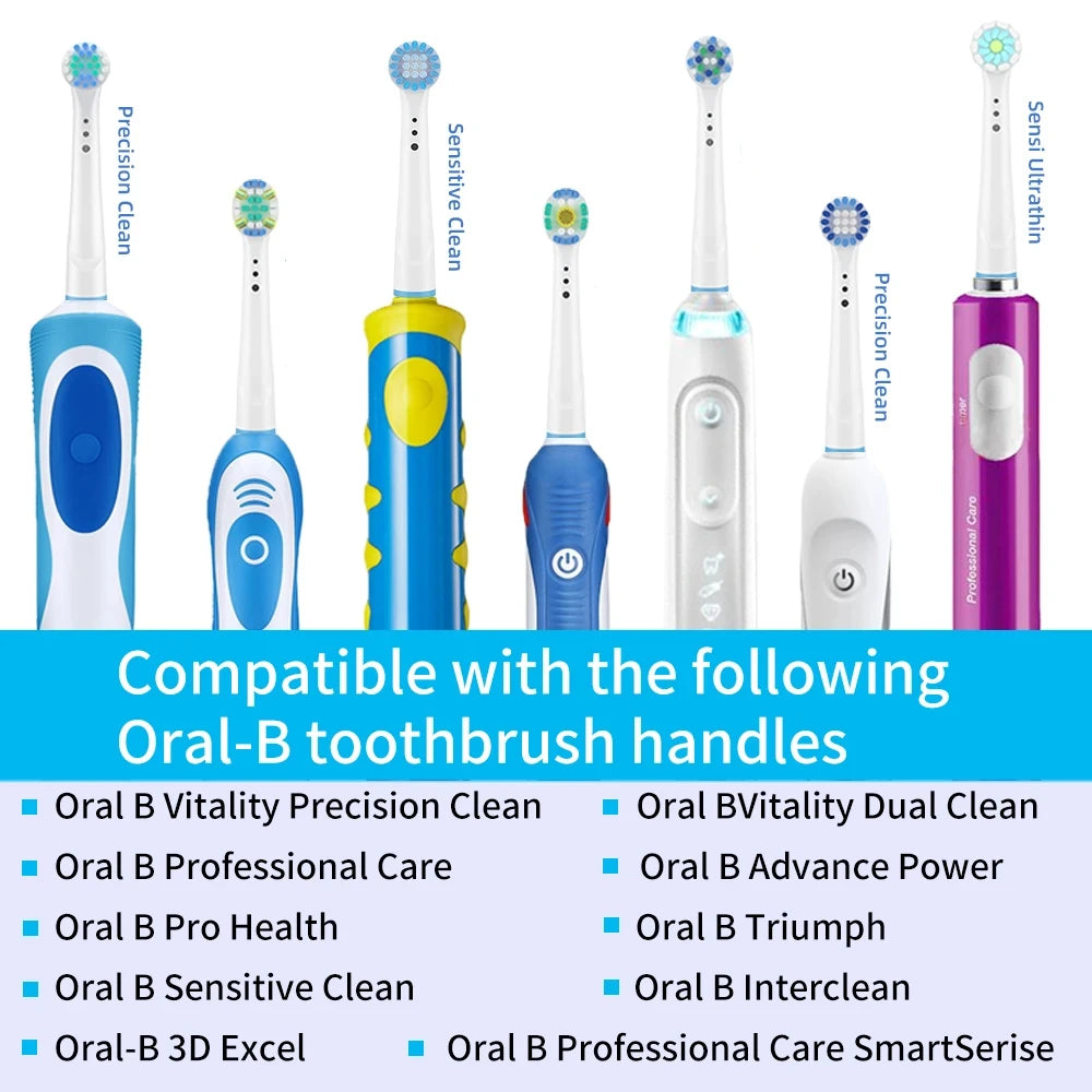 Brush Head Nozzles for Braun Oral B Replacement Toothbrush Head Sensitive Clean Sensi Ultrathin Gum Care Cleaning Brush Head