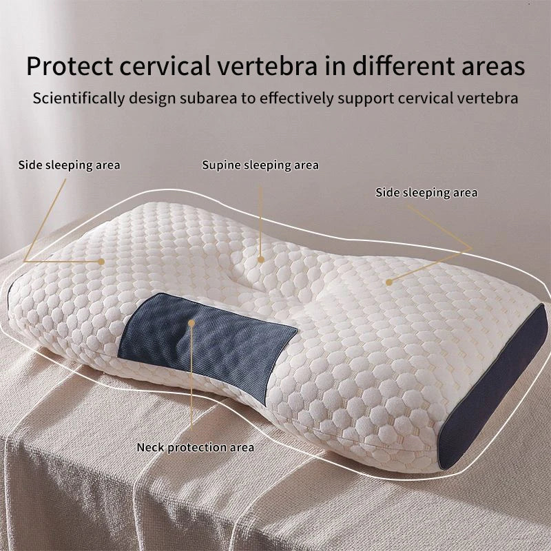 New Neck Pillow Help Sleep And Protect The Neck Cervical Orthopedic Household Soybean Fiber SPA Massage Pillow For Sleeping