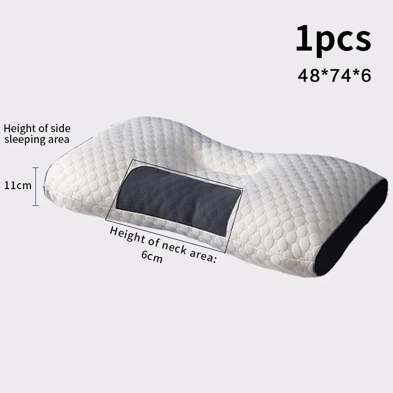 New Neck Pillow Help Sleep And Protect The Neck Cervical Orthopedic Household Soybean Fiber SPA Massage Pillow For Sleeping